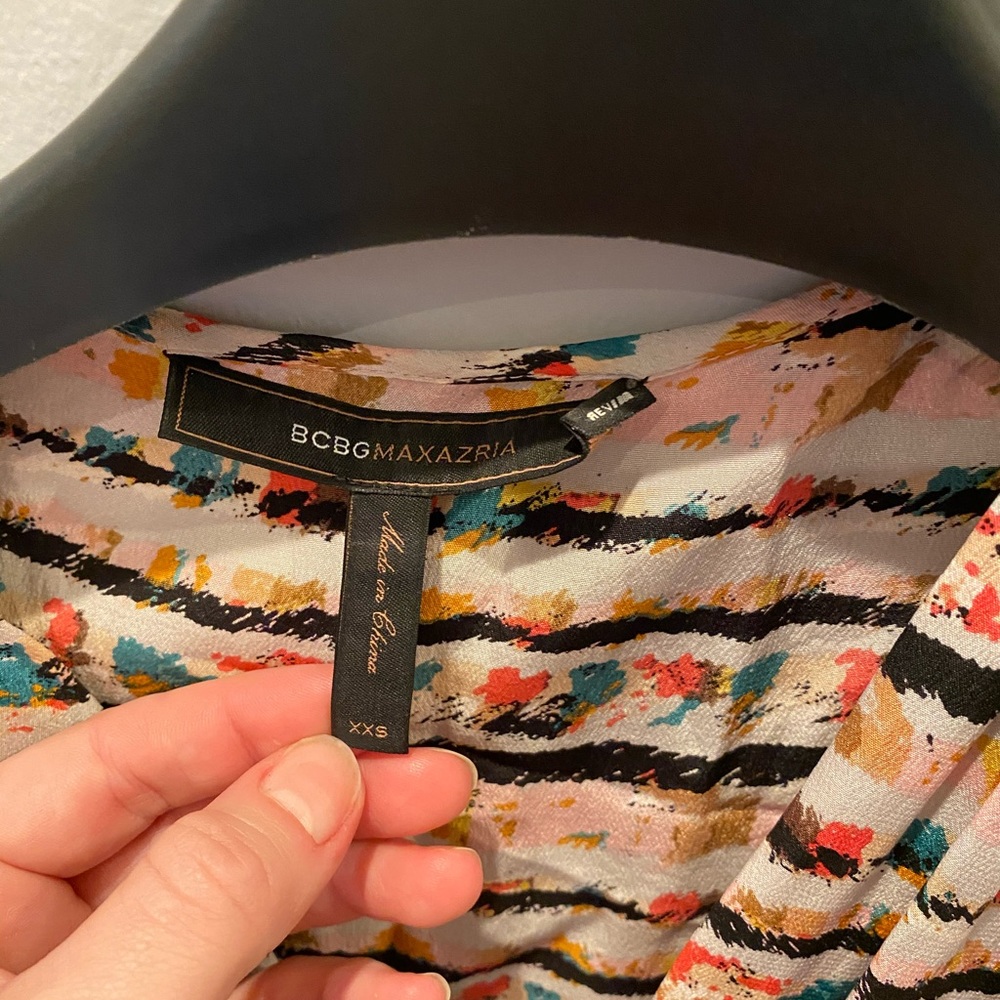 BCBG Print Wrap Dress